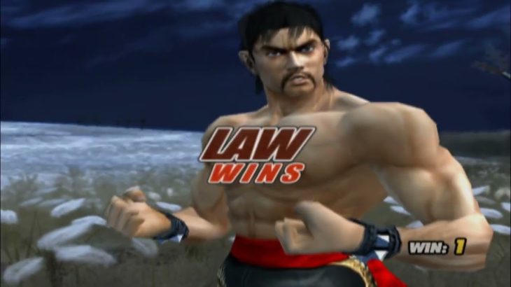 Tekken 5 Christie VS Law (christie lose, law win, 2 round all stages)