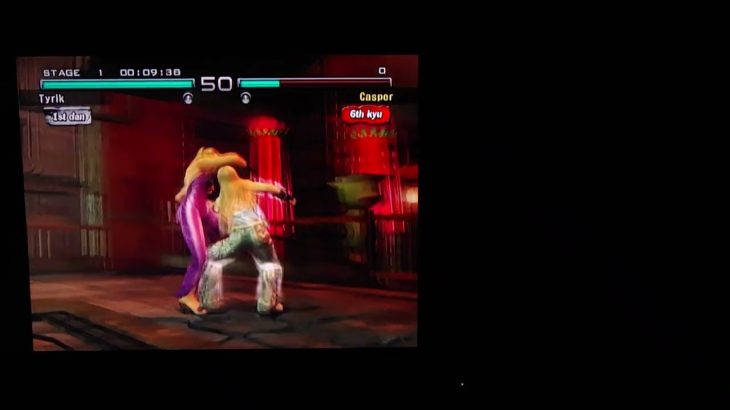 Tekken 5 Dark Ressurection Nina Alternate Knee Gut and Crossface Throw on Lili Ryona