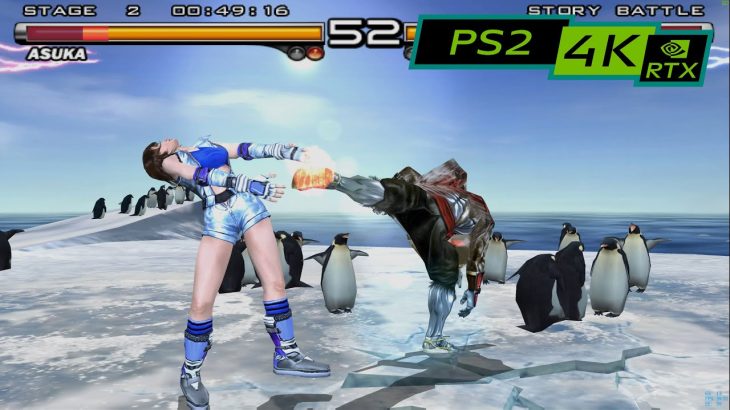 Tekken 5 gameplay & opening / 4K PS2 emulator PCSX2 / RTX 2080ti