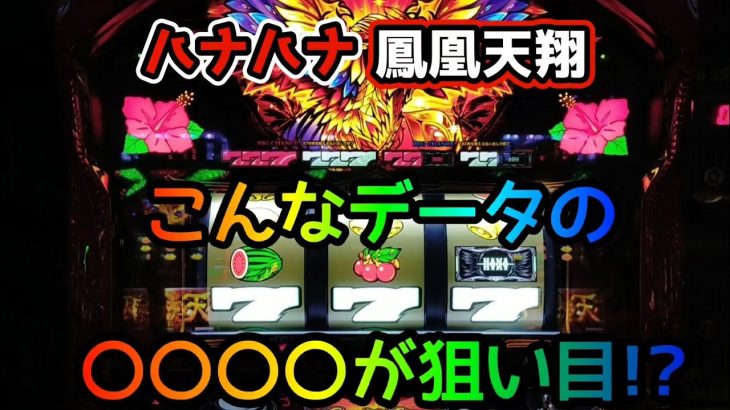 こんなデータの〇〇〇〇が狙い目!?【ハナハナ鳳凰天翔】＃152 【パチスロ・スロット】
