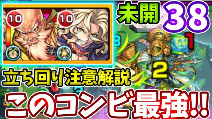 【未開：３８】このコンビの安定感！初見の立ち回りなど解説！【モンスト】