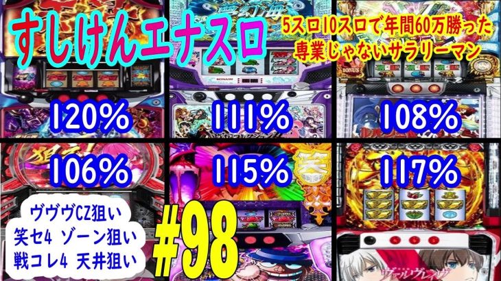 ヴァルヴレイヴCZ狙い　笑うセールスマン4ゾーン狙い　戦国コレクション4　天井狙い　ハイエナスロット実践動画＃98　5スロ10スロで年間60万勝った専業じゃないサラリーマン