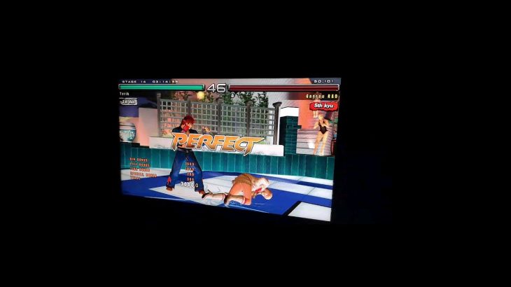 Tekken 5 Dark Ressurection Hwoarang Leaping Kick Throw on Lili Alternate Ko Ryona Short