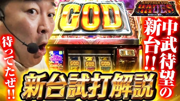 【新台】アナザーゴッドハーデス 解き放たれし槍撃 /中武一日二膳が試打解説 #アナザーゴッドハーデス #god #新台解説
