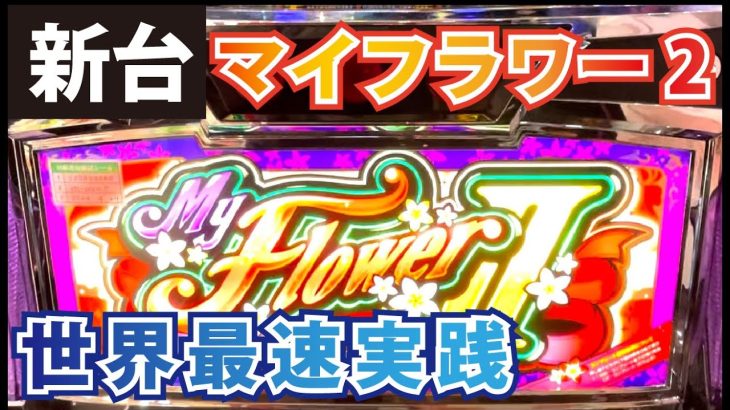 【マイフラワー2】導入前なのに置いてある？！世界最速実践【スロット パチスロ 新台】[新台録#2]