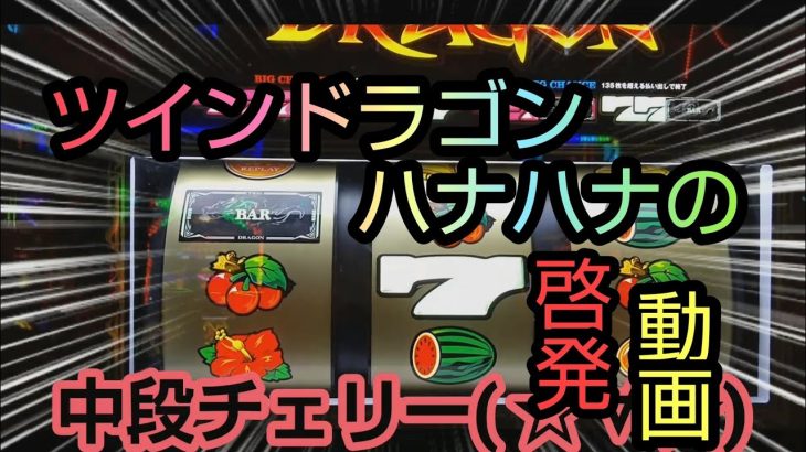 パチスロ【ツインドラゴンハナハナ】 ビッグ連からの地獄 養分啓発動画 プレミア 中段チェリーも引いたが勝負の結果は！？#15
