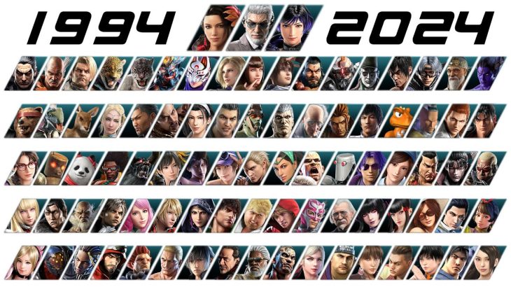 All Playable Tekken Characters from Tekken 1 to Tekken 8 (1994 ~ 2024)