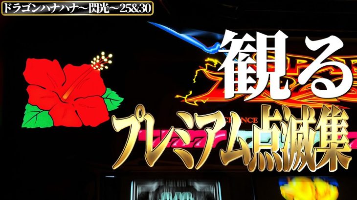 【観るプレミアム点滅集】比較動画【ドラゴンハナハナ～閃光～25＆30】 │ パチスロ】【新台】【ハナハナ】