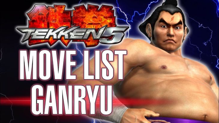 TEKKEN 5 – GANRYU move list, holds, combos, 10-Hit Combo (PlayStation 2)
