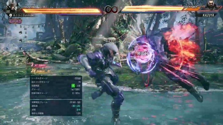 【記録用】リー背面4RPRKLK～コンボ　Lee Combo【TEKKEN8　鉄拳8】