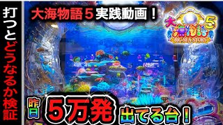 【608日目】大海物語5実践動画！昨日5万発出てる台はどんな挙動になる？（ガチ実践動画2024/3/7）