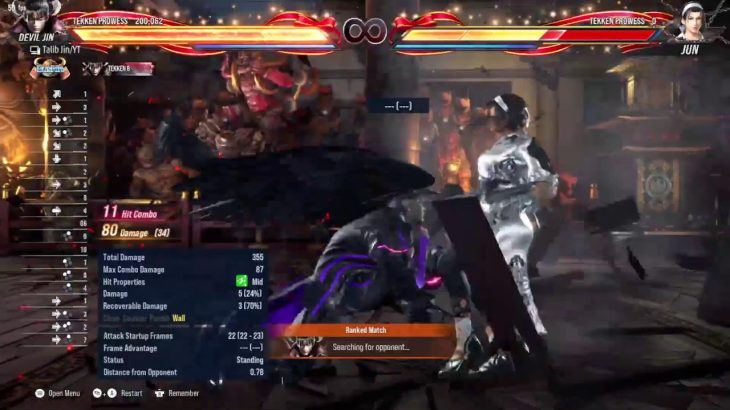 Tekken 8 Ranked Devil Jin Only Gameplay