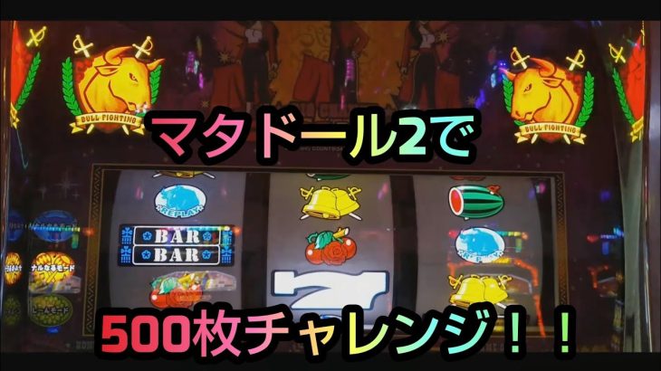 パチスロ【マタドール2】 500枚チャレンジ！短時間実戦うちなーぐちクイズもあるよ！#30