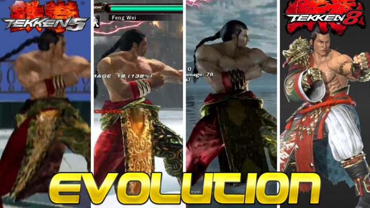Evolution of Feng Wei (Tekken 5 – Tekken 8)