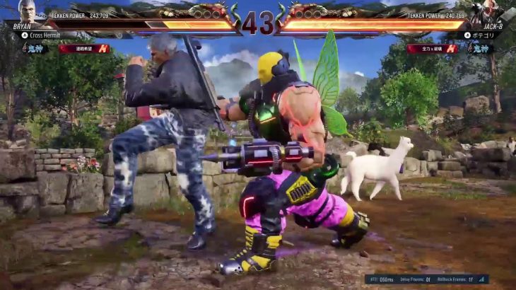 鉄拳8ブライアン　左マッパ打ち込み