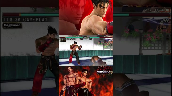 Tekken 5: Dark Resurrection Kazuya Mishima vs Jin Kazama | Its SK Gameplay #tekken5gameplay