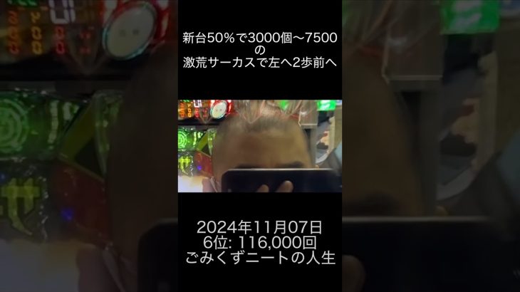 2024年11月07日 パチスロ動画ランキング 6位: ごみくずニートの人生