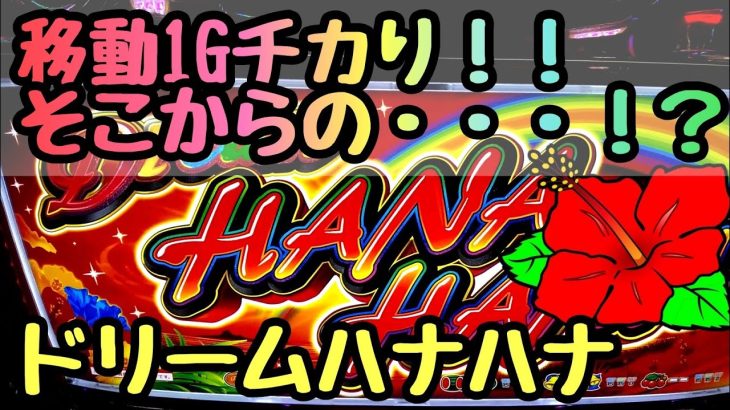 パチスロ【ドリームハナハナ】お座り1Gチカ！！！からの・・・！！夕方から閉店まで打ってきた結果。#63