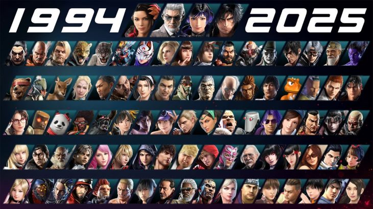 All Playable Tekken Characters from Tekken 1 to Tekken 8 (1994 ~ 2025)