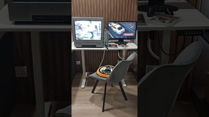 my Retro gaming setup PS2 PS3 Tekken 5 twisted metal #retrogaming