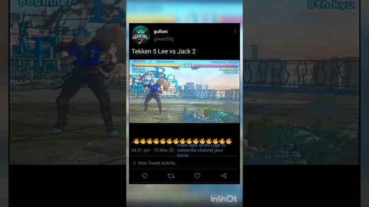 Lee Chawla vs Jack 2 tekken 5 😱😱😱 tekken 5 game shorts video viral ☠️☠️ #gameplay #memes #shorts