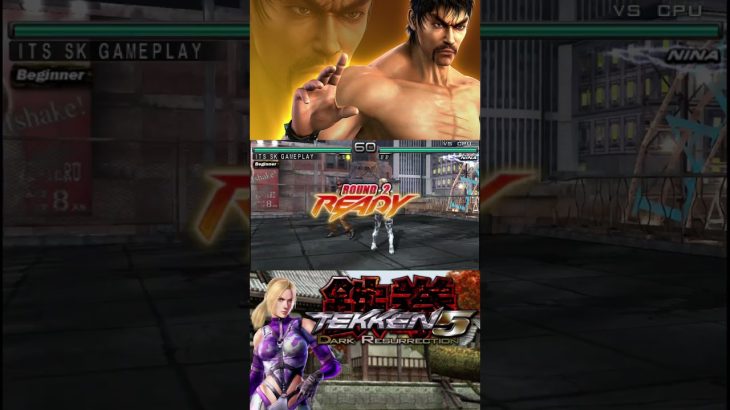 Tekken 5: Dark Resurrection Marshall Law vs Nina Williams | It’s SK gameplay