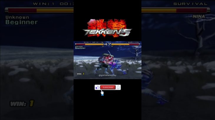 Yoshimitsu vs Nina Gameplay – Tekken 5 #tekken #gaming #fightinggames #pcgaming