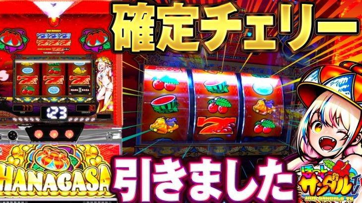 【L花笠】確定チェリー降臨！！でヤバイ！？【パチンコ、パチスロビュッフェスタイル】