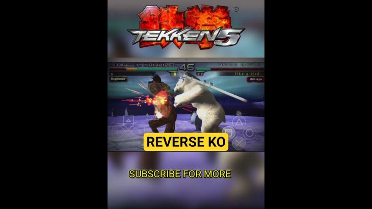 Tekken 5 🔄 Eddy vs Panda | Reverse KO 😂 | 鉄拳5 エディ VS パンダ | 철권5 에디 VS 판다 #Shorts