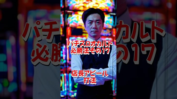 パチスロ オカルト必勝法 その17 店長アピール打法